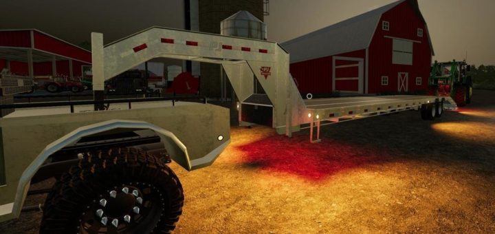 Мод прицеп PJ FLAT DECK 40FT V1.0.0.0 Farming Simulator 19