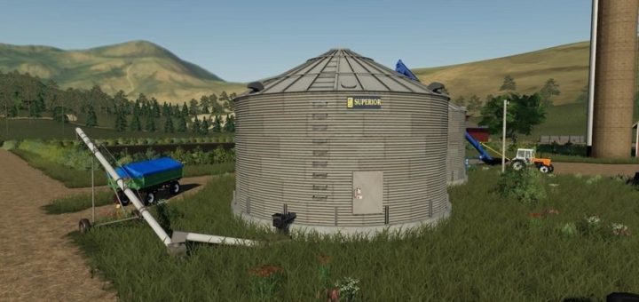Мод PLACEABLE GRAIN SILO SYSTEM V1.0.0.0 FS19