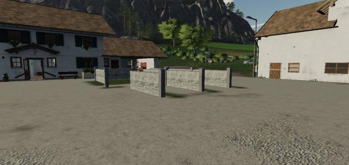 Moд стены Placeable Walls v1.0.0.0 Farming Simulator 2019