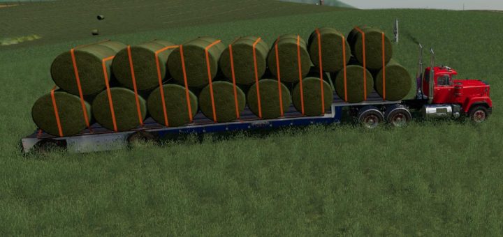 Мод прицеп STEP DECK TRAILER V1.0.0.0 Farming Simulator 19