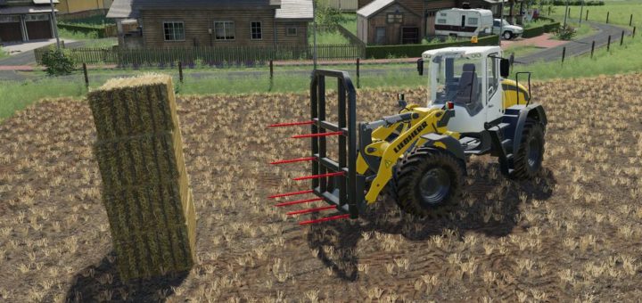 Moд Wheelloader Balefork v1.0.0.0 Farming Simulator 2019