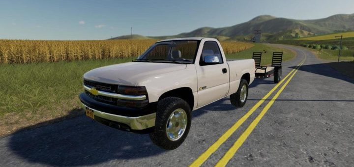 Мод авто 1999 Silverado 1500 Regular Cab v1.0 Farming Simulator 19