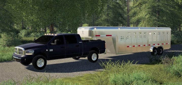 Moд авто 2007 Dodge 3500 Mega Cab v1.0 Farming Simulator 2019