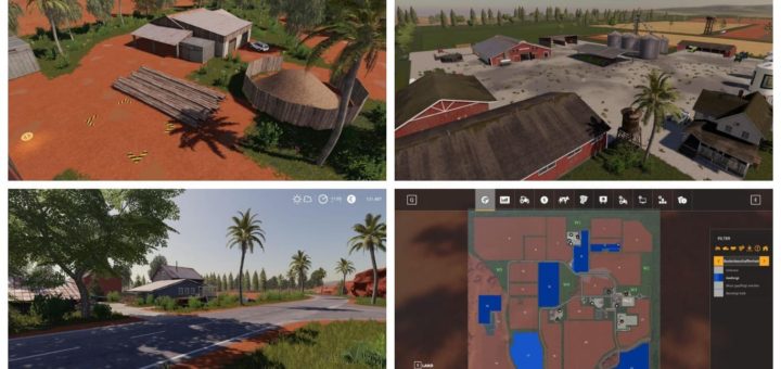 Мод карта AUSTRALIEN MAP V1.0 Farming Simulator 19