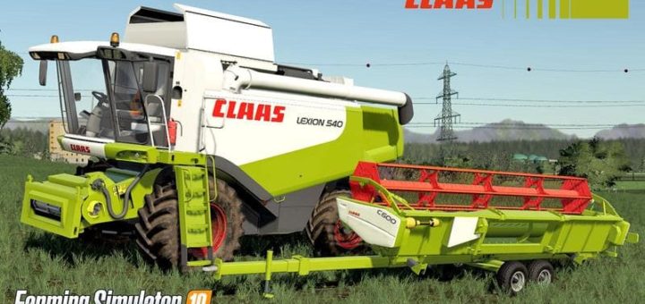 Moд Claas Lexion 530-540 v1.0 Farming Simulator 19