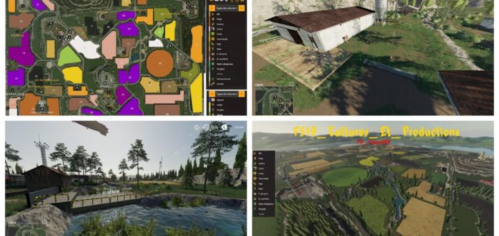 Мод карта CULTURES ET PRODUCTIONS V1.3 FS19