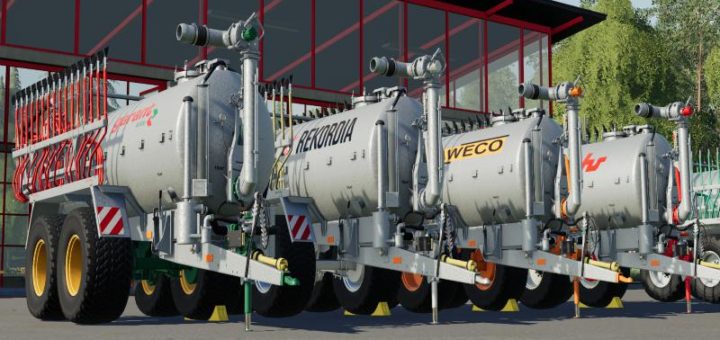 Мод FBM Team Drag hose slurry tank set galvanized 16m v1.0 FS19