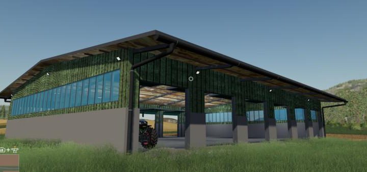 Moд гараж Fahrzeughalle / Durchfahrhalle v1.0 Farming Simulator 19