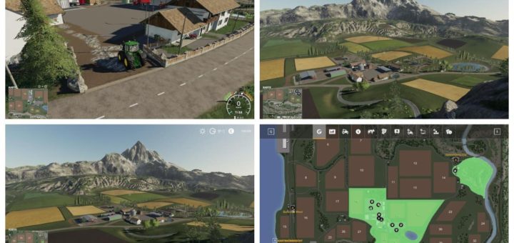 Мод карта FELSENTAL MAP V1.2 Farming Simulator 19