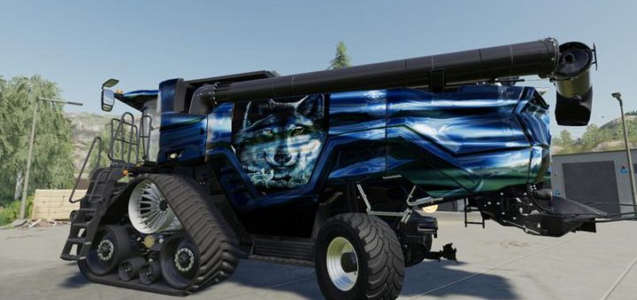 Мод комбайн Ideal und Draper v1.0.0.0 Farming Simulator 19