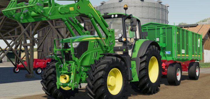 Moд трактор John Deere 6M v2.0.0.0 Farming Simulator 2019