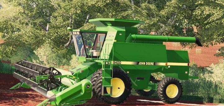 Мод комбайн John Deere 9xxx Series Combine v1.1.0.0 Farming Simulator 19
