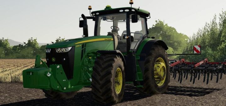 Мод трактор John Deere 8R 2011 v1.0.0.0 Farming Simulator 19