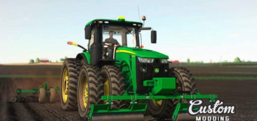 Мод трактор John Deere 8R v2.0.0.0 Farming Simulator 19