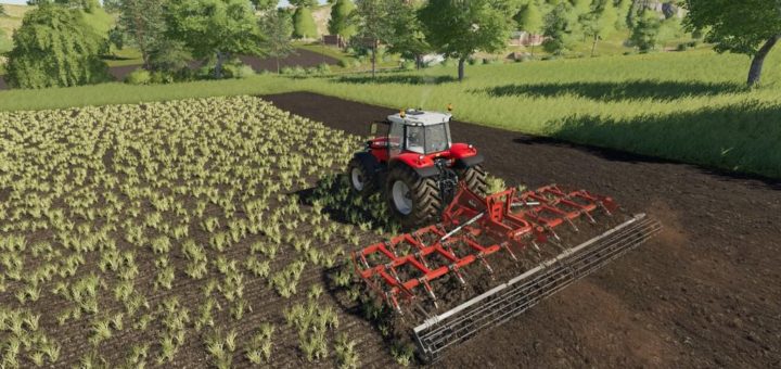 Мод культиватор Lizard Vila SXHV-30 v1.0.0.0 Farming Simulator 19