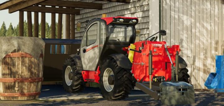 Moд погрузчик Manitou MLT 737 130PS with hinterer Hydraulik v1.0 FS19