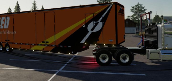 Мод прицеп Moving Trailer Converted v1.0 Farming Simulator 2019