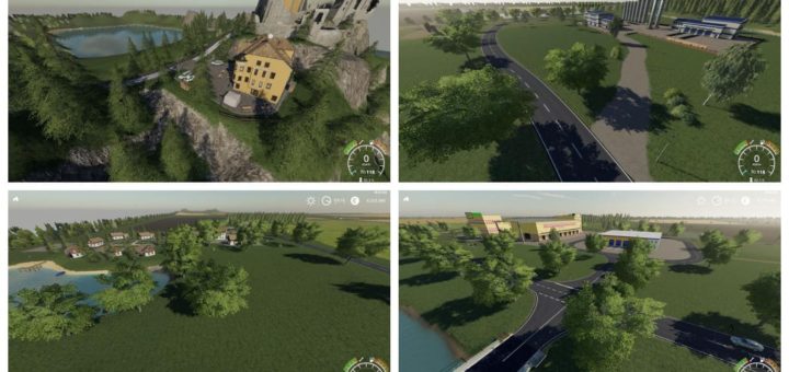 Мод карта MULTIMAP 2019 V1.0.0.0 Farming Simulator 19