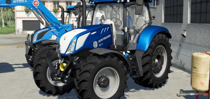 Мод трактор New Holland T6 BluePower Configurable v1.0 FS19