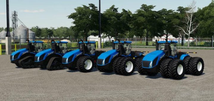 Мод трактор New Holland T9 US Release v1.0.0.0 Farming Simulator 19