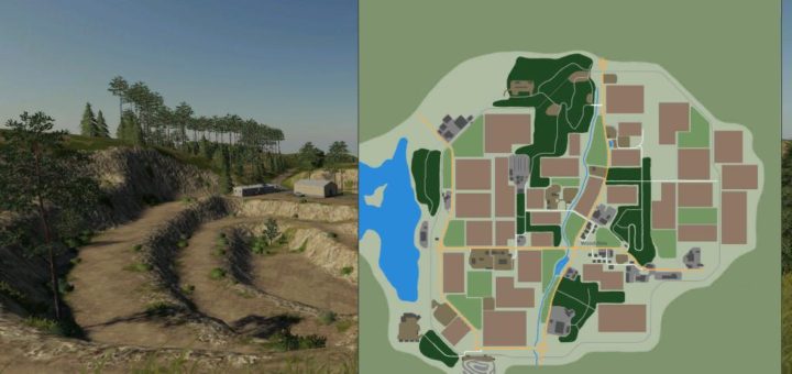 Мод карта NEW WOODSHIRE V1.0.0.0 Farming Simulator 19