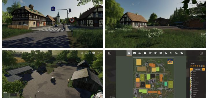 Мод карта OBERLAUSITZ V1.0.1 Farming Simulator 19