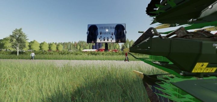 Moд рекламный щит Otis Little Bear Billboard v1.0 FS19