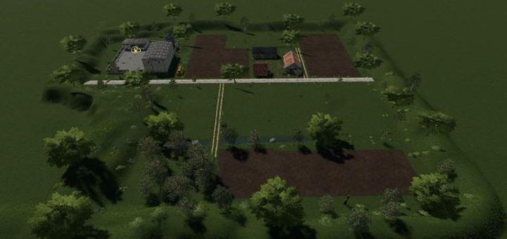 Мод карта POLSKA MAPA FS19 (MINIFARM) V1.0 FS19