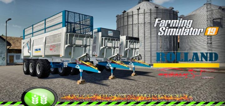 Мод прицеп ROLLAND ROLALU24T TFSG v1.0 Farming Simulator 2019