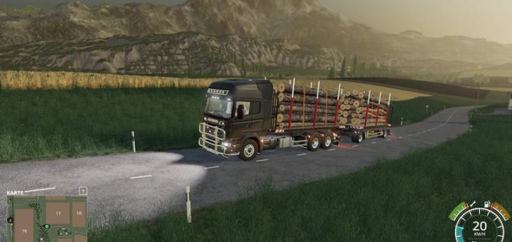 Мод грузовик Scania R730 HKL by Ap0lLo v1.0.0.0 Farming Simulator 19