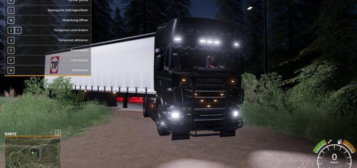 Мод тягач Scania R730 Semi by Ap0lLo v1.0.0.0 Farming Simulator 19