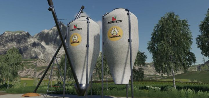 Moд Silos Agritech v1.0.0.0 Farming Simulator 2019