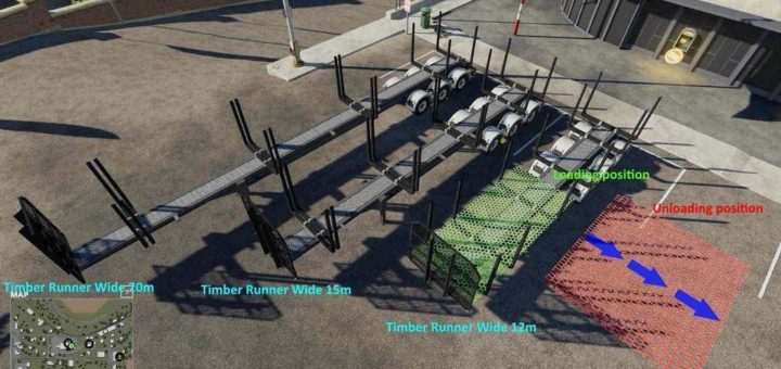 Мод Timber Runner Wide With Autoload Wood v1.2 Farming Simulator 19