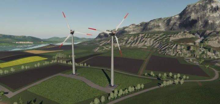 Moд турбина Vestas Windturbine v2.1 Farming Simulator 2019