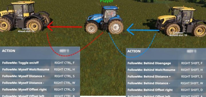 Мод скрипт FOLLOW ME V1.0.1.1 Farming Simulator 19