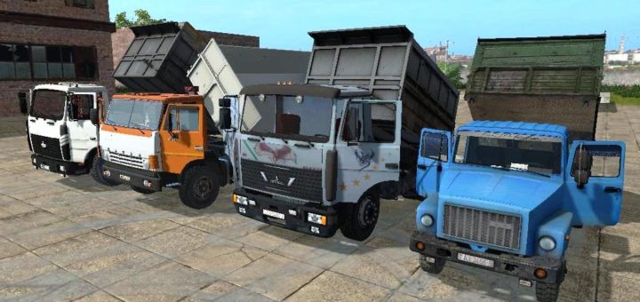 Мод ПАК BEST PACK ГРУЗОВИКОВ V1.0 Farming Simulator 17