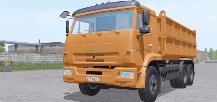 Мод грузовик КамАЗ 45143-6012-50 v1.0 Фермер Симулятор 2017