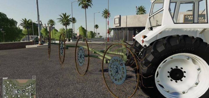 Moд валковая жатка Rake star z-510 v1.0.0.0 Farming Simulator 19