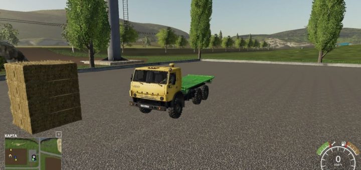 Мод грузовик Камаз 4310 автоподбор v1.0 Фарминг Симулятор 17