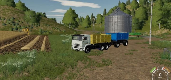 Мод грузовик Камаз 45143-6012 v 1.0 Farming Simulator 2019