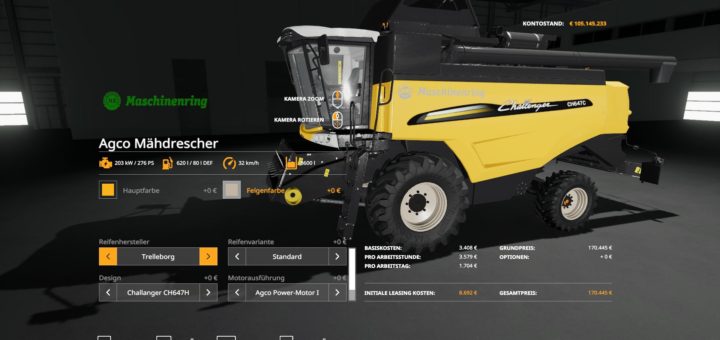 Moд ПАК FBM Team AGCO Combine Harvester Set v1.0.0.0 FS19