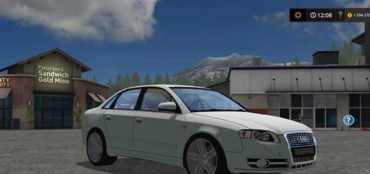 Мод авто AUDI A4 AVANT QUATTRO v1.0 Farming Simulator 17