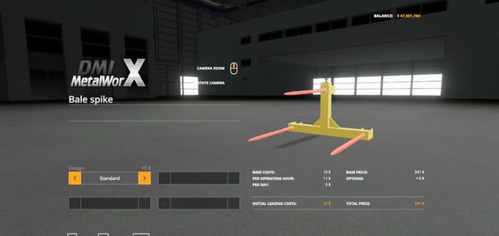 Мод Bale Spike v1.0.0.0 Farming Simulator 2019