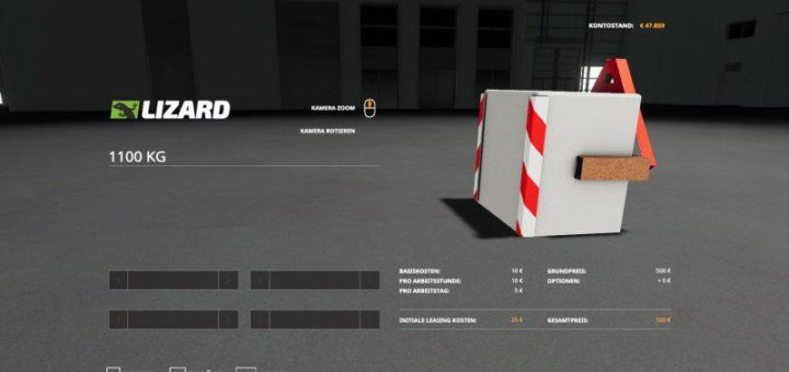 Мод противовес Beton eigenbau gewicht v1.0 Farming Simulator 19