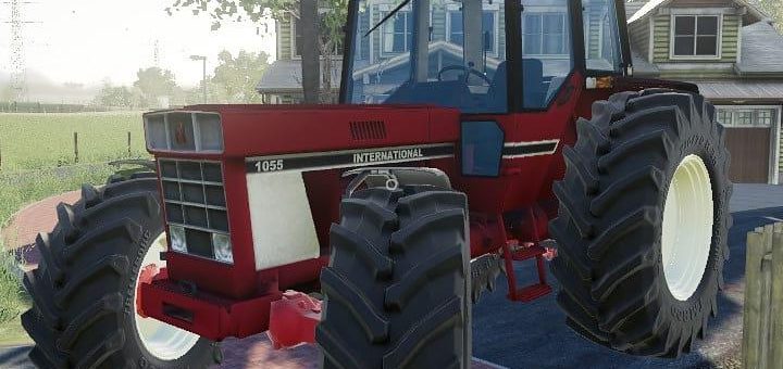 Мод трактор BInternational 1055 kuulbult FM v1.0 Farming Simulator 19