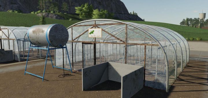 Мод теплица Cucumber Greenhouse v1.0.0.0 Farming Simulator 2019