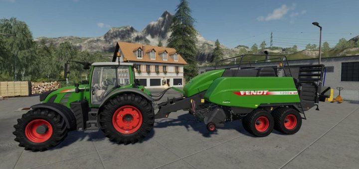 Мод тюкопресс Fendt 1290S XD v1.1.0.0 Farming Simulator 2019