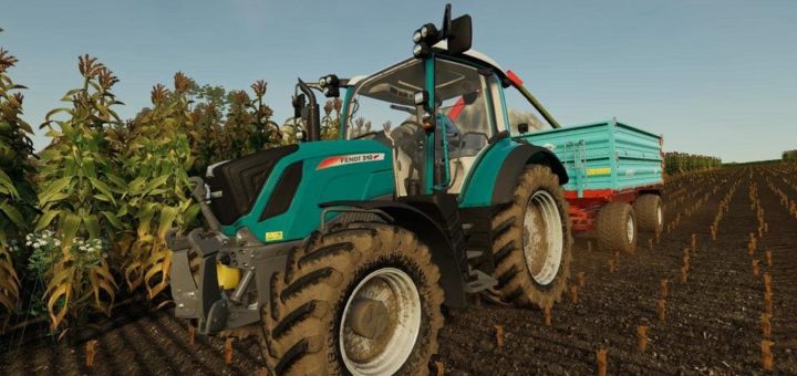 Мод трактор FBM Team Fendt Vario 300 v1.0.0.0 Farming Simulator 19