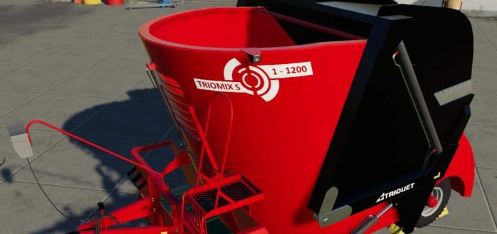Мод миксер TRIOLIET TRIOMIX S1 1200 V1.0 Farming Simulator 19