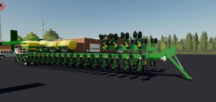 Мод сеялка John Deere DB120 v1.0 Farming Simulator 2019